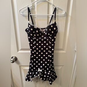 VS slip dress with tulle